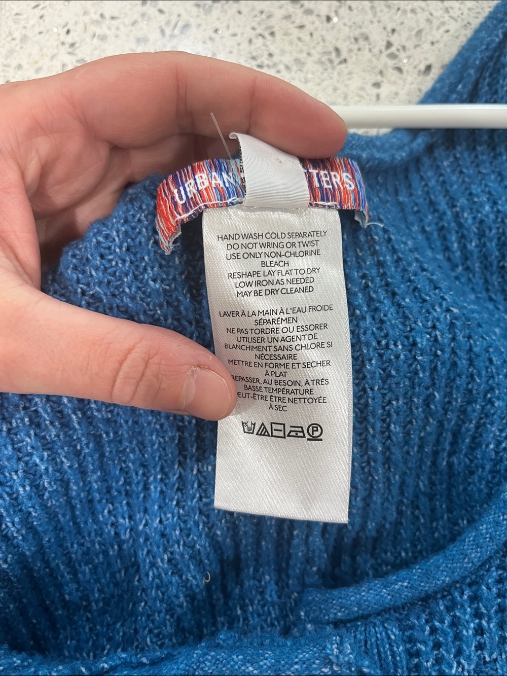 NWOT Urban Outfitters Knit Blue Romper - Picture 5 of 6